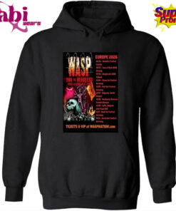 WASP Band Europe 2026 Tour Poster T-Shirt