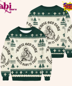 Whose God Damn White Baby Is This Christmas Ugly Sweater