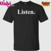 Zak Butters wearing Listen T-Shirt