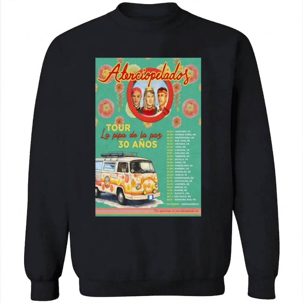 Aterciopelados 2026 Tour La Pipa De La Paz Poster Shirt Aterciopelados 2026 Tour La Pipa De La Paz Poster Shirt