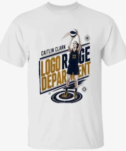 Caitlin Clark number 22 of Indiana Fever WNBA logo range depar went Shirt