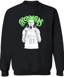 Dennis Rodman Chicago Bulls NBA basketball legend middle finger T-Shirt 2 Dennis Rodman Chicago Bulls NBA basketball legend middle finger Longsleve.webp