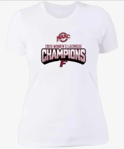 Fairfield University MAAC Womens Lacrosse Champions 2026 logo Womenshirt.webp
