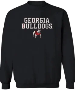 Georgia Bulldogs Text Logo Stack Longsleve.webp