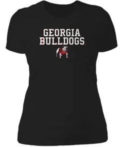 Georgia Bulldogs Text Logo Stack Womensshirt.webp