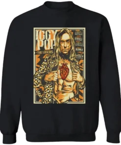 Iggy Pop Band Live Tour April 2026 Poster Shirt 2 Iggy Pop Band Live Tour April 2026 Poster Longsleve.webp