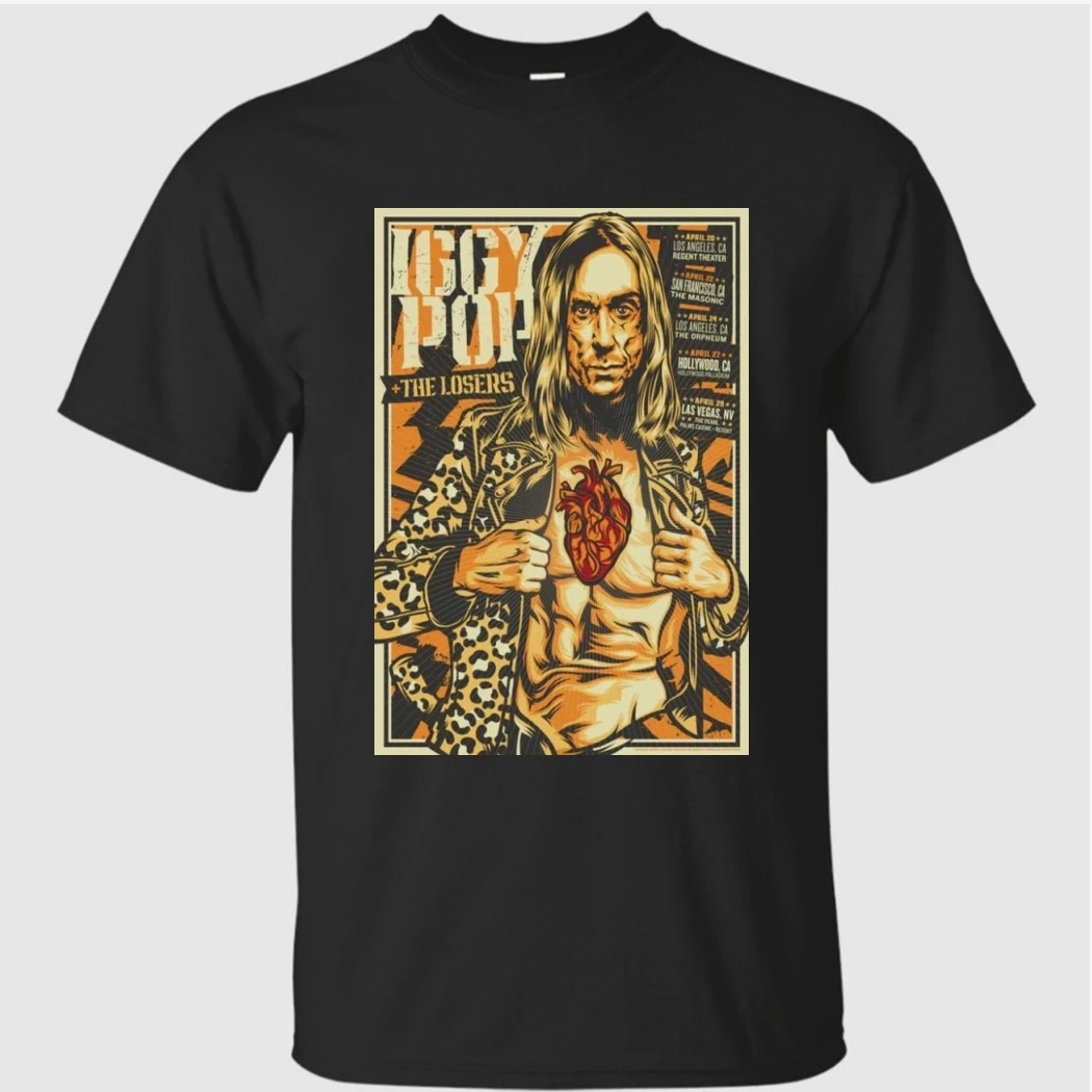 Iggy Pop Band Live Tour April 2026 Poster Shirt Iggy Pop Band Live Tour April 2026 Poster Shirt