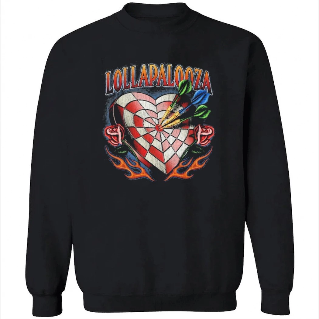 Lollapalooza 2026 At Grant Park In Chicago IL On July 30 August 2 2026 Dartboard Shirt Lollapalooza 2026 At Grant Park In Chicago IL On July 30 August 2 2026 Dartboard Shirt