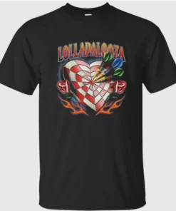 Lollapalooza 2026 At Grant Park In Chicago IL On July 30 August 2 2026 Dartboard Shirt