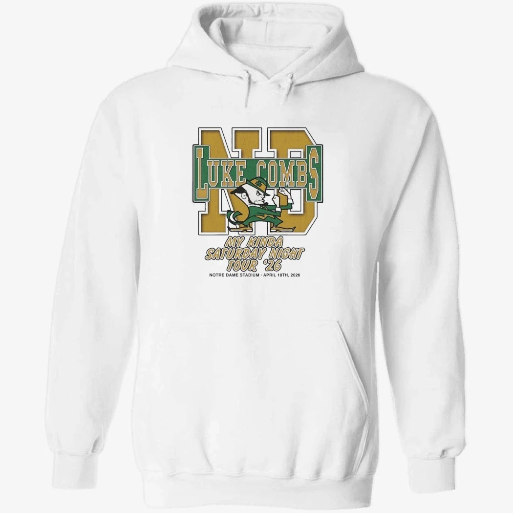 Luke Combs South Bend Indiana 2026 Tour Merch Tee At Notre Dame Stadium April 18 2026 Notre Dame Fighting Irish Big Logo T-Shirt Luke Combs South Bend Indiana 2026 Tour Merch Tee At Notre Dame Stadium April 18 2026 Notre Dame Fighting Irish Big Logo T-Shirt