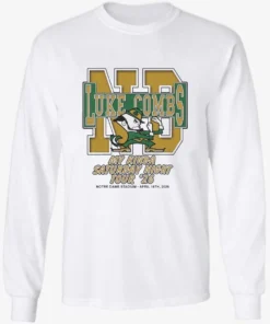 Luke Combs South Bend Indiana 2026 Tour Merch Tee At Notre Dame Stadium April 18 2026 Notre Dame Fighting Irish Big Logo T-Shirt 2 Luke Combs South Bend Indiana 2026 Tour Merch Tee At Notre Dame Stadium April 18 2026 Notre Dame Fighting Irish Big Logo Longsleve.webp