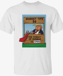 Market Tips 5¢ The Strait Of Hormuz Is Open Trump Parody Shirt Market Tips 5¢ The Strait Of Hormuz Is Open Trump Parody Shirt