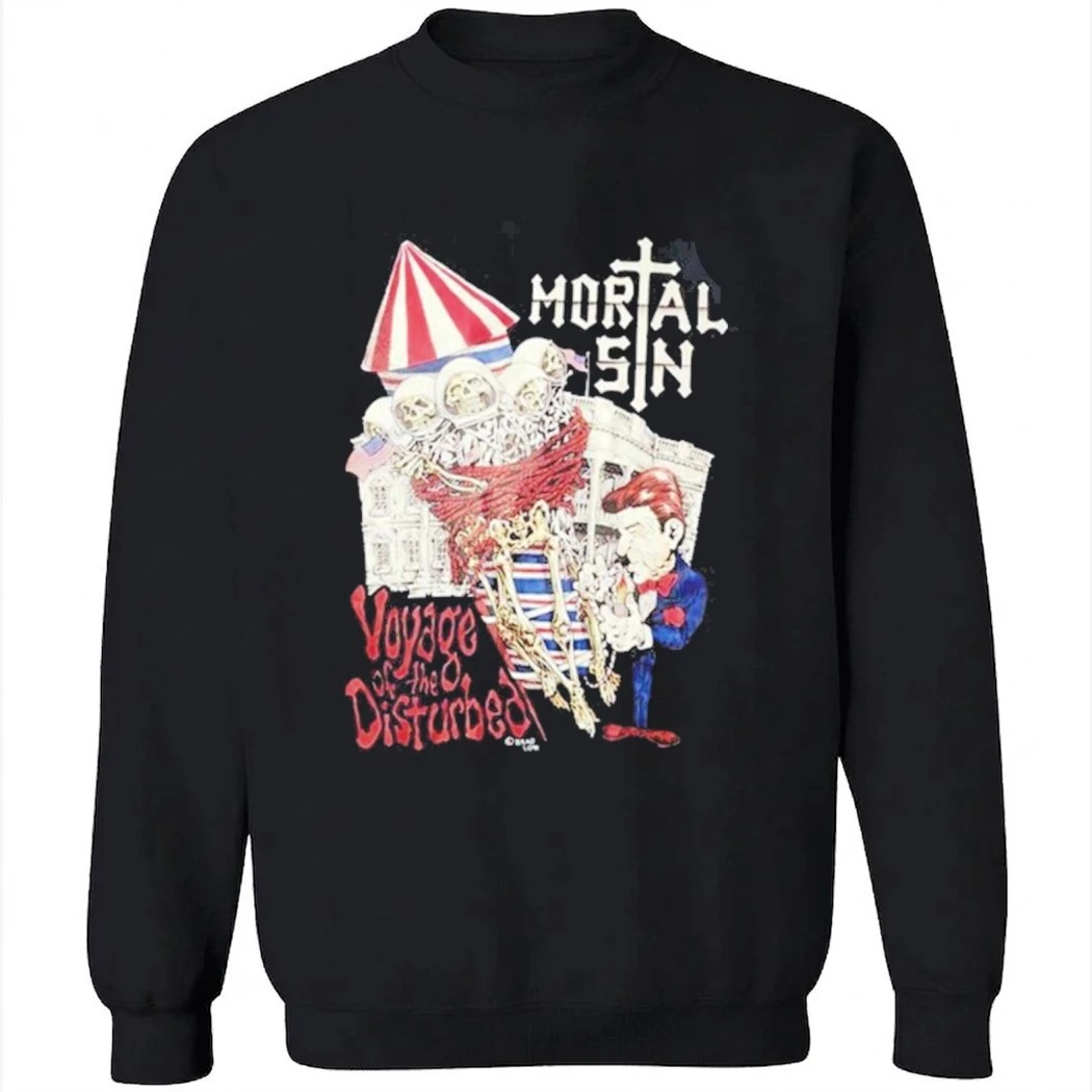 Mortal Sin 48th Anniversary Tour 2026 Australia Voyage Of The Disturbed T-Shirt Mortal Sin 48th Anniversary Tour 2026 Australia Voyage Of The Disturbed T-Shirt