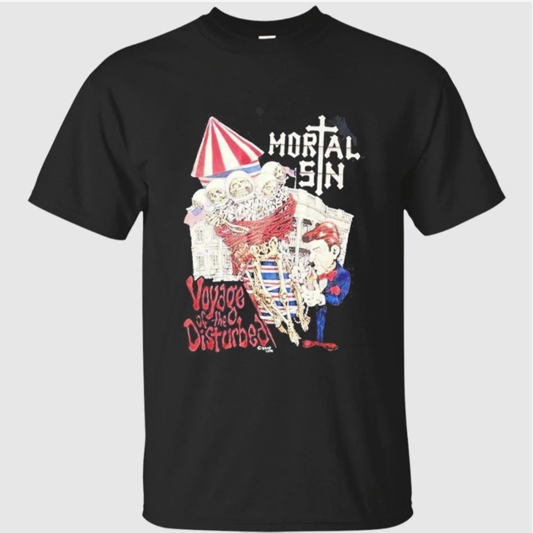 Mortal Sin 48th Anniversary Tour 2026 Australia Voyage Of The Disturbed T-Shirt Mortal Sin 48th Anniversary Tour 2026 Australia Voyage Of The Disturbed T-Shirt