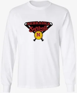 Nebraska Softball Crossed Bats Shirt 2 Nebraska Softball Crossed Bats Longsleve.webp