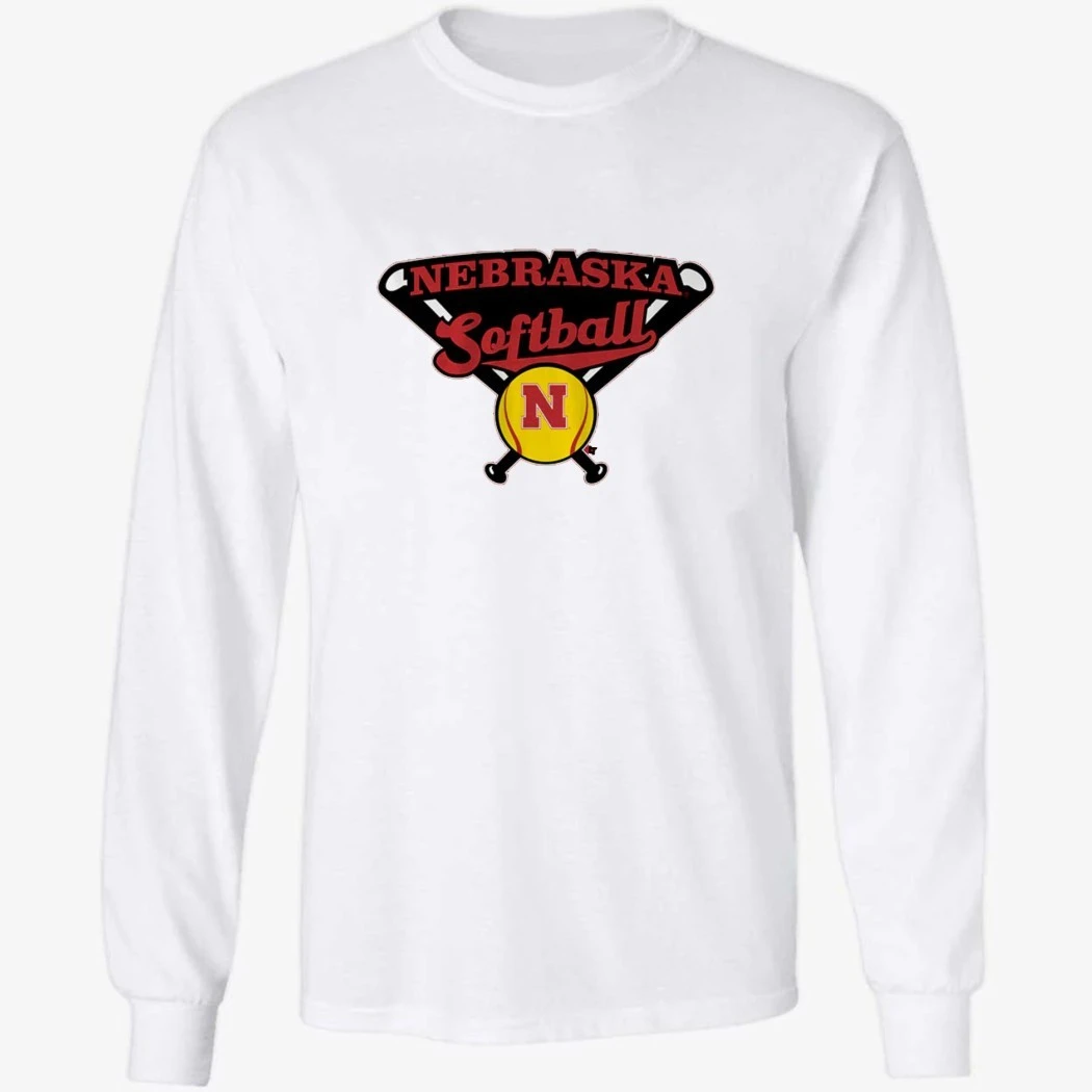 Nebraska Softball Crossed Bats Shirt Nebraska Softball Crossed Bats Shirt