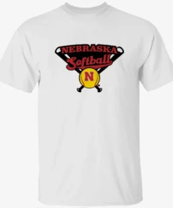 Nebraska Softball Crossed Bats Shirt
