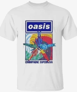 Oasis Champagne Supernova Band Floor Lay Shirt