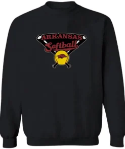 Arkansas Softball Crossed Bats Shirt 2 Official Arkansas Softball Crossed Bats Longsleve.webp