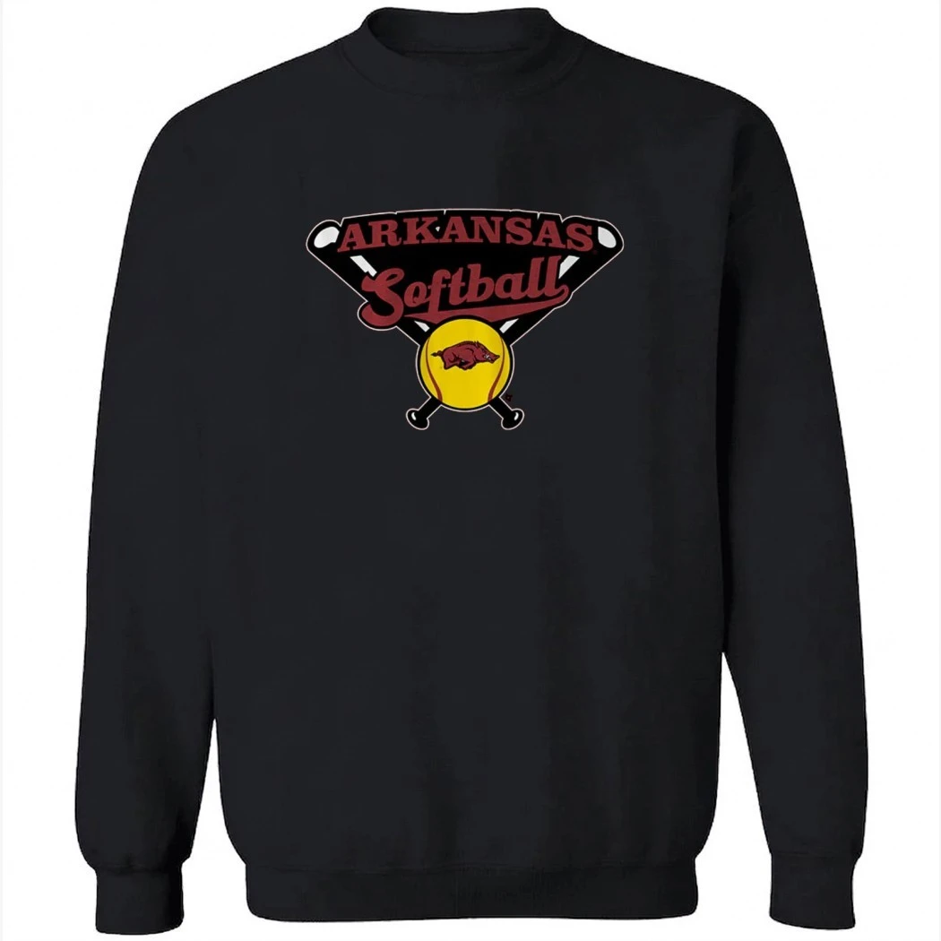 Arkansas Softball Crossed Bats Shirt Arkansas Softball Crossed Bats Shirt