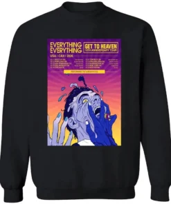 Everything Everything Get To Heaven 10th Anniversary Tour 2026 Poster Shirt 2 Official Everything Everything Get To Heaven 10th Anniversary Tour 2026 Poster Longsleve.webp