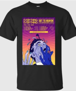 Everything Everything Get To Heaven 10th Anniversary Tour 2026 Poster Shirt Everything Everything Get To Heaven 10th Anniversary Tour 2026 Poster Shirt