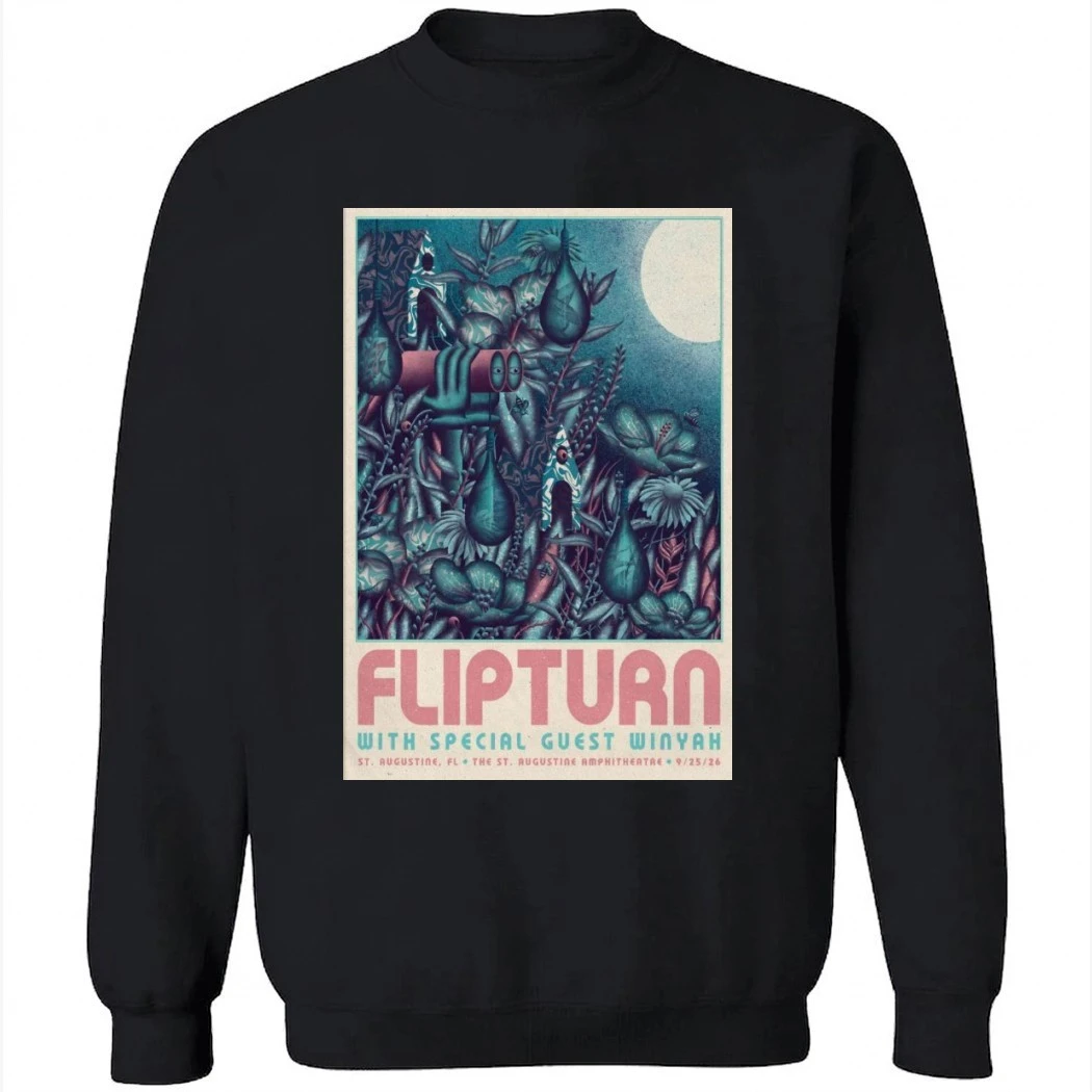 Flip Turn 9-25-2026 St. Augustine FL Poster Shirt Flip Turn 9-25-2026 St. Augustine FL Poster Shirt