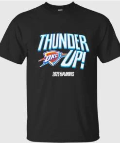 Oklahoma City Basketball Thunder Up 2026 NBA Playoffs Logo Shirt