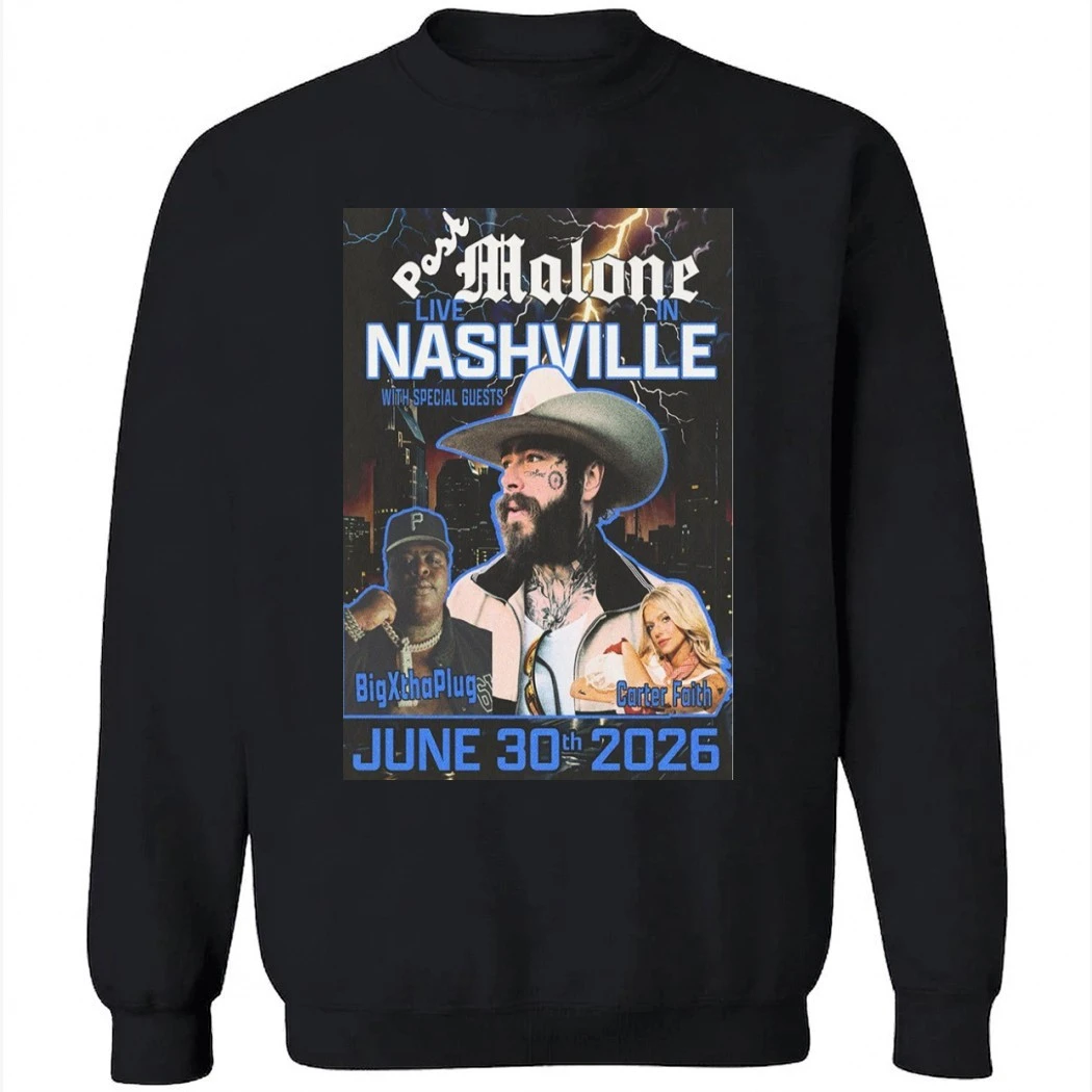Post Malone June 30 2026 Nissan Stadium Nashville Show Poster Shirt Post Malone June 30 2026 Nissan Stadium Nashville Show Poster Shirt
