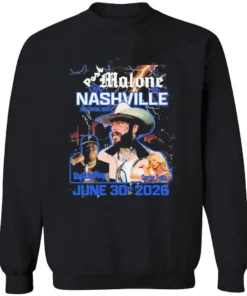 Official Post Malone Live In Nashville TN 2026 With BigXthaPlug And Carter Faith On June 30 2026 Longsleve.webp