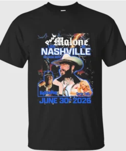 Post Malone Live In Nashville TN 2026 With BigXthaPlug And Carter Faith On June 30 2026 T-Shirt
