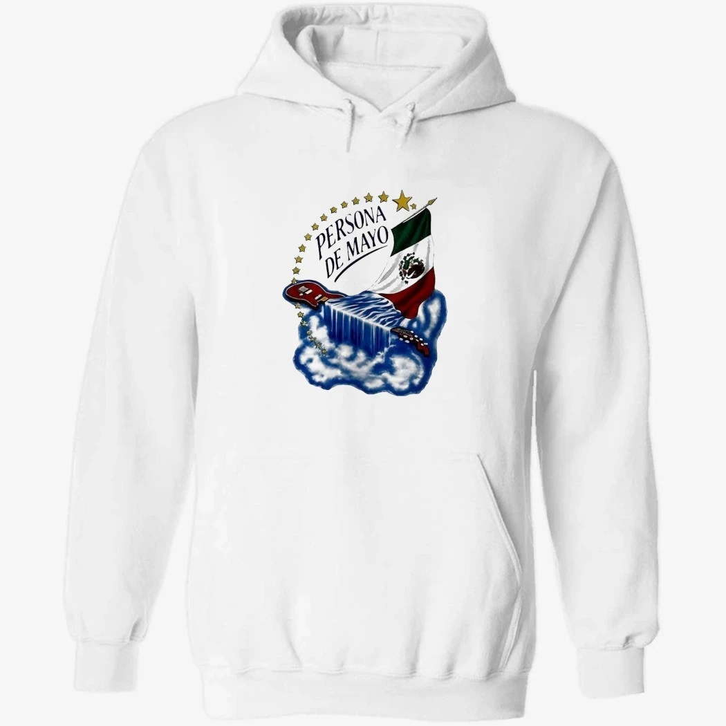 Persona de Mayo Mexican flag Guitar Waterfall Stars Shirt Persona de Mayo Mexican flag Guitar Waterfall Stars Shirt