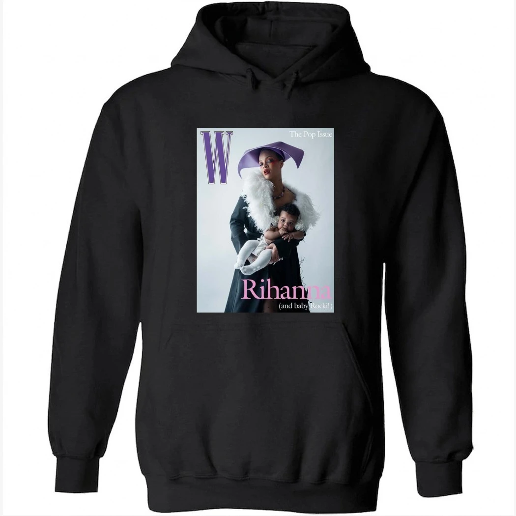 Rihanna And Her Daughter Rocki On The Cover Of W Magazine Poster Shirt Rihanna And Her Daughter Rocki On The Cover Of W Magazine Poster Shirt