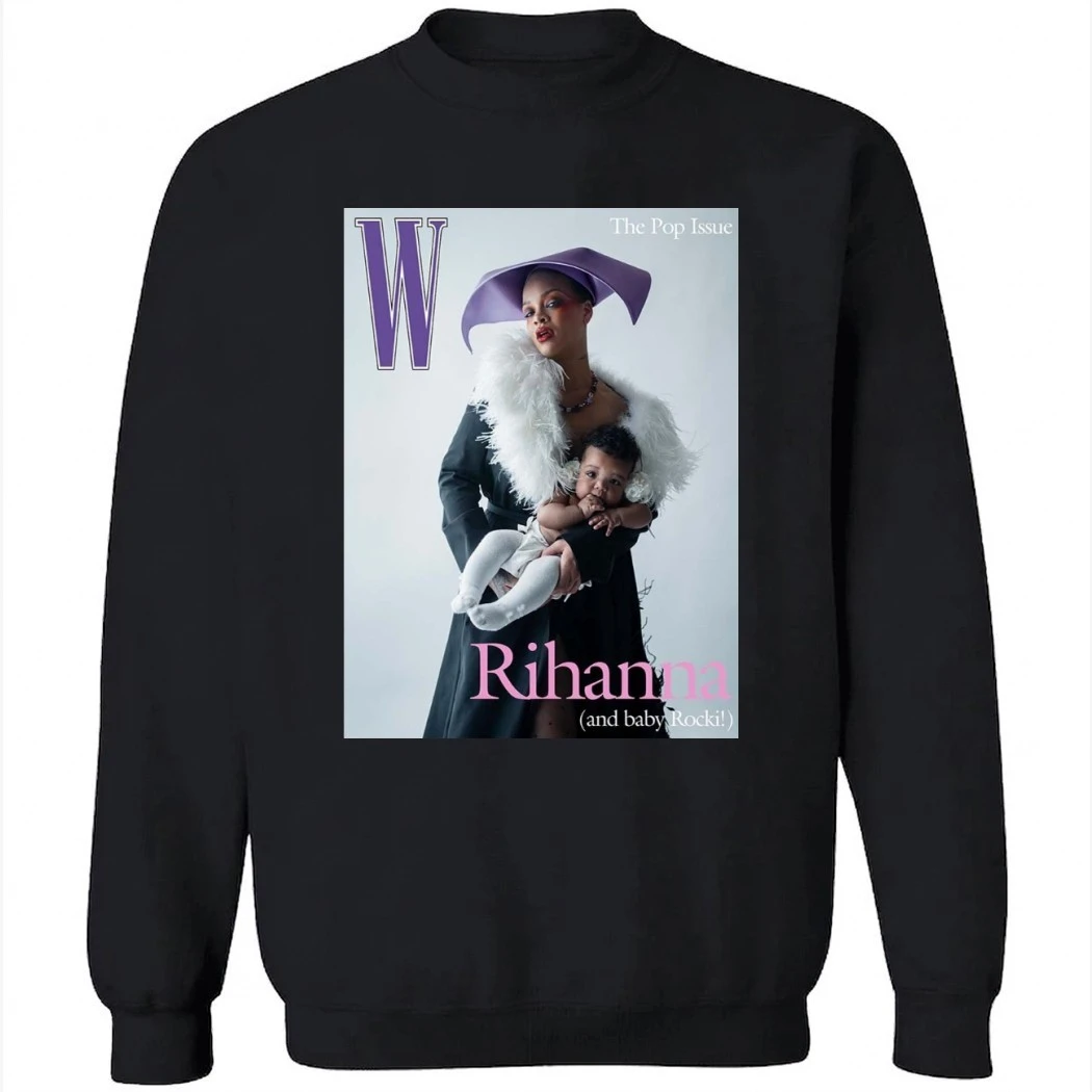 Rihanna And Her Daughter Rocki On The Cover Of W Magazine Poster Shirt Rihanna And Her Daughter Rocki On The Cover Of W Magazine Poster Shirt