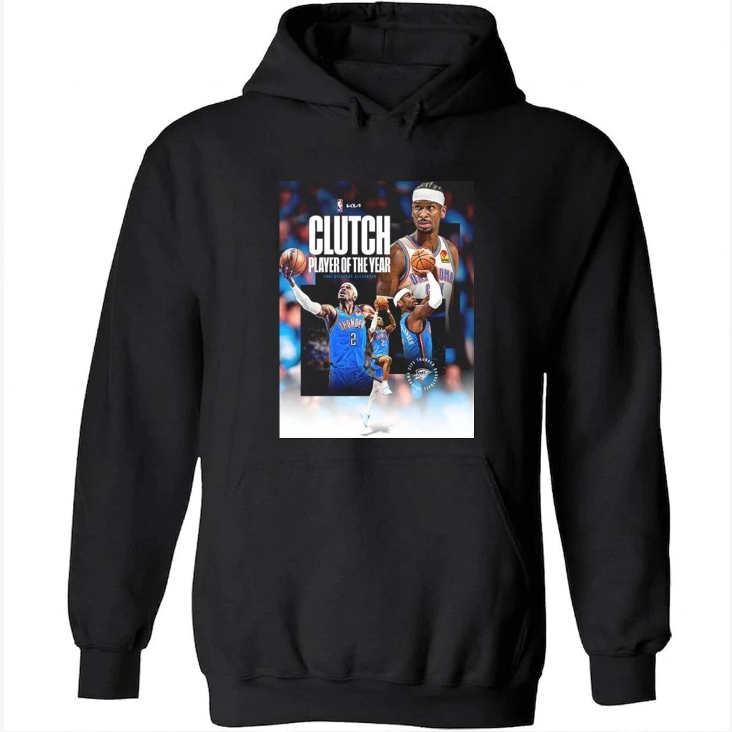Shai Gilgeous Alexander SGA Clutch Player Of The Year 2026 NBA Season Shirt Shai Gilgeous Alexander SGA Clutch Player Of The Year 2026 NBA Season Shirt