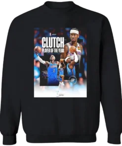 Shai Gilgeous Alexander SGA Clutch Player Of The Year 2026 NBA Season Shirt 2 Shai Gilgeous Alexander SGA Clutch Player Of The Year 2026 NBA Season Longsleve.webp