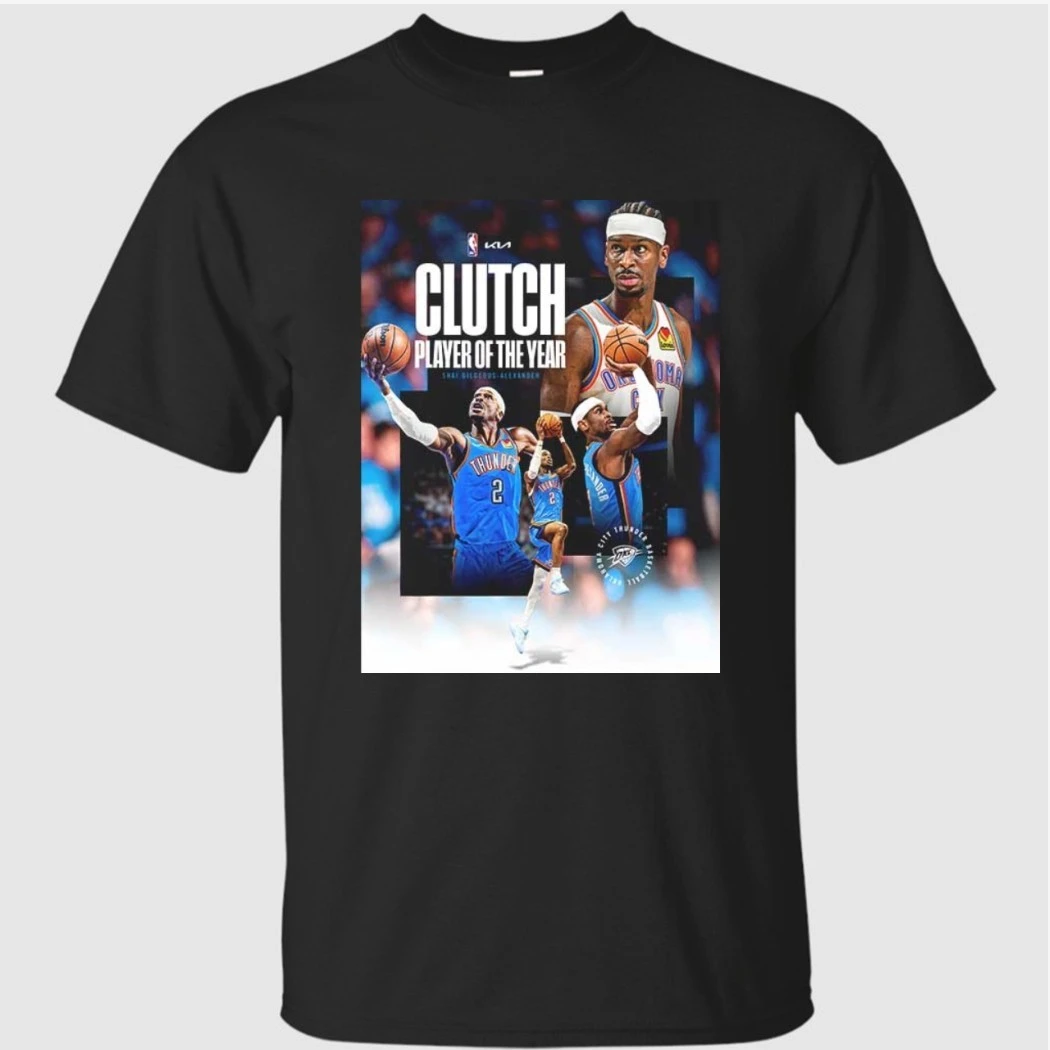 Shai Gilgeous Alexander SGA Clutch Player Of The Year 2026 NBA Season Shirt Shai Gilgeous Alexander SGA Clutch Player Of The Year 2026 NBA Season Shirt