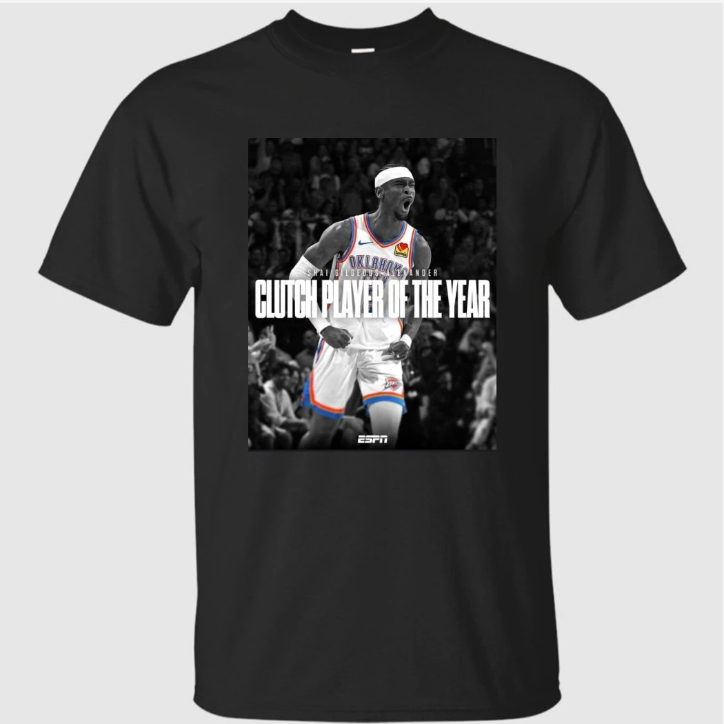 Shai Gilgeous Alexander SGA Clutch Player Of The Year 2026 Shirt Shai Gilgeous Alexander SGA Clutch Player Of The Year 2026 Shirt