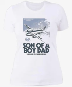 Soabd Airline Pocket Son Of A Boy Dad Fish Pocket Womenshirt.webp