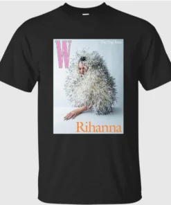The Pop Issue Rihanna Graces The Cover Of W Magazines Poster Shirt