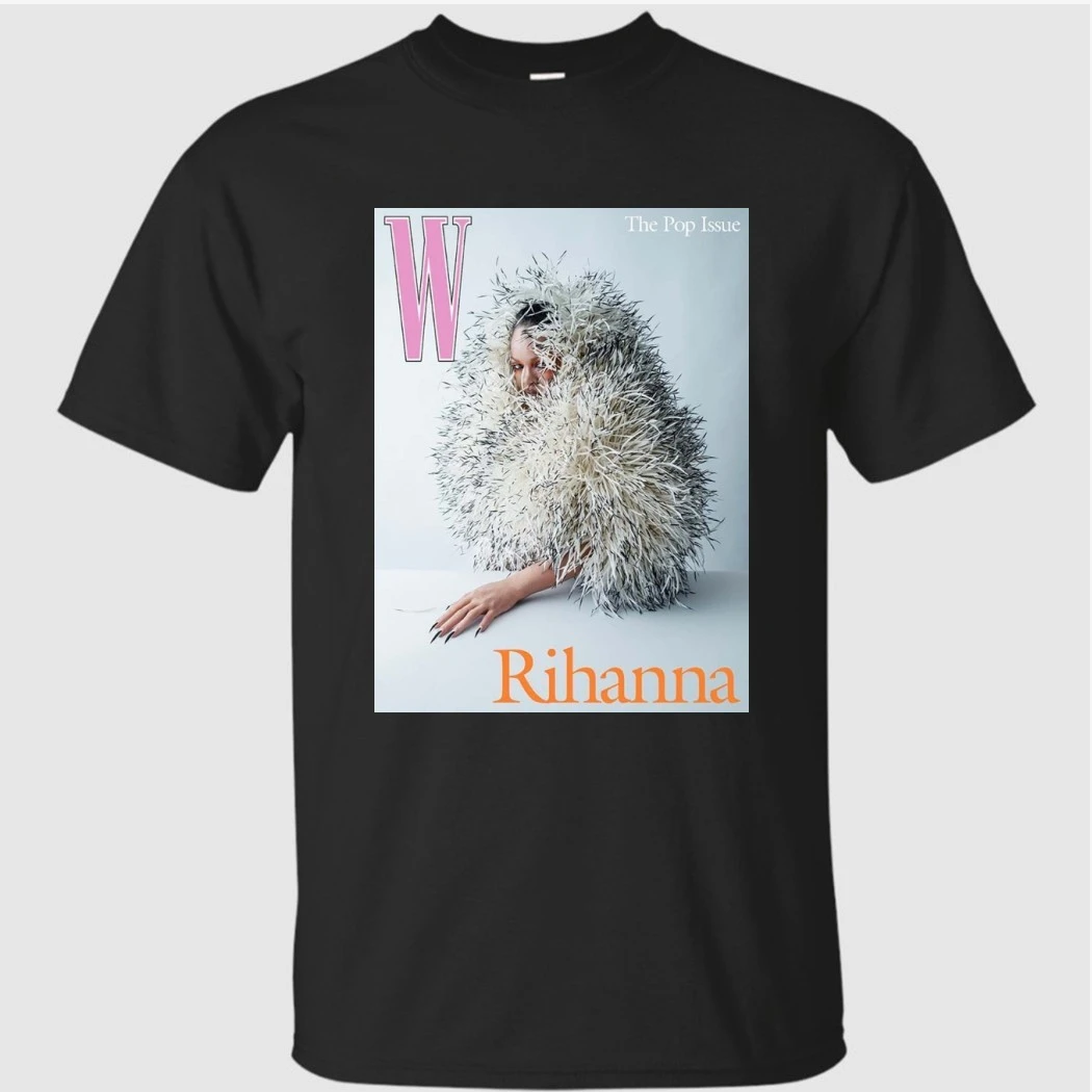 The Pop Issue Rihanna Graces The Cover Of W Magazines Poster Shirt The Pop Issue Rihanna Graces The Cover Of W Magazines Poster Shirt