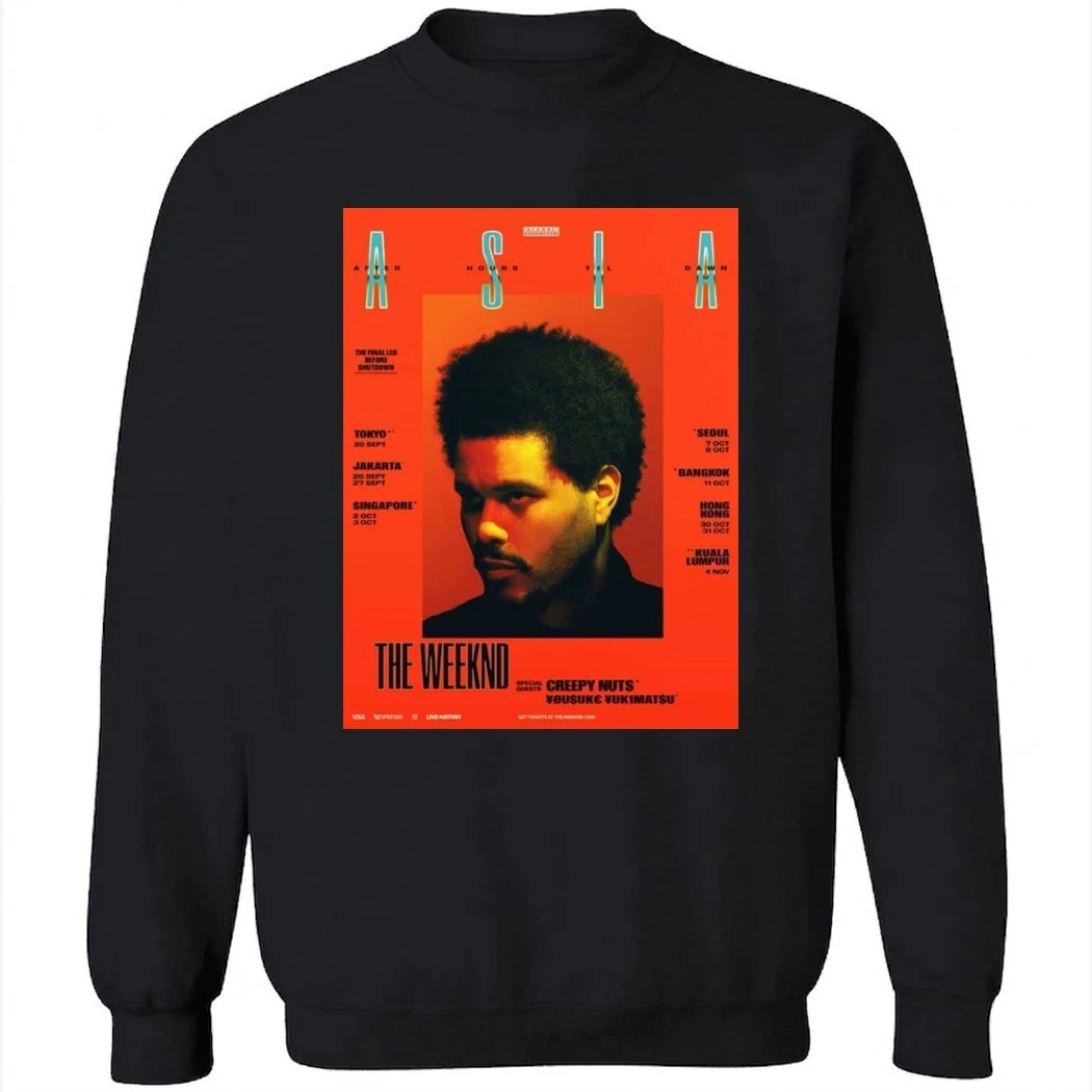 The Weeknd After Hours Til Dawn Tour 2026 Live In Asia Dates List Kicks Off In Tokyo On September 20 High-Quality Poster Shirt The Weeknd After Hours Til Dawn Tour 2026 Live In Asia Dates List Kicks Off In Tokyo On September 20 High-Quality Poster Shirt