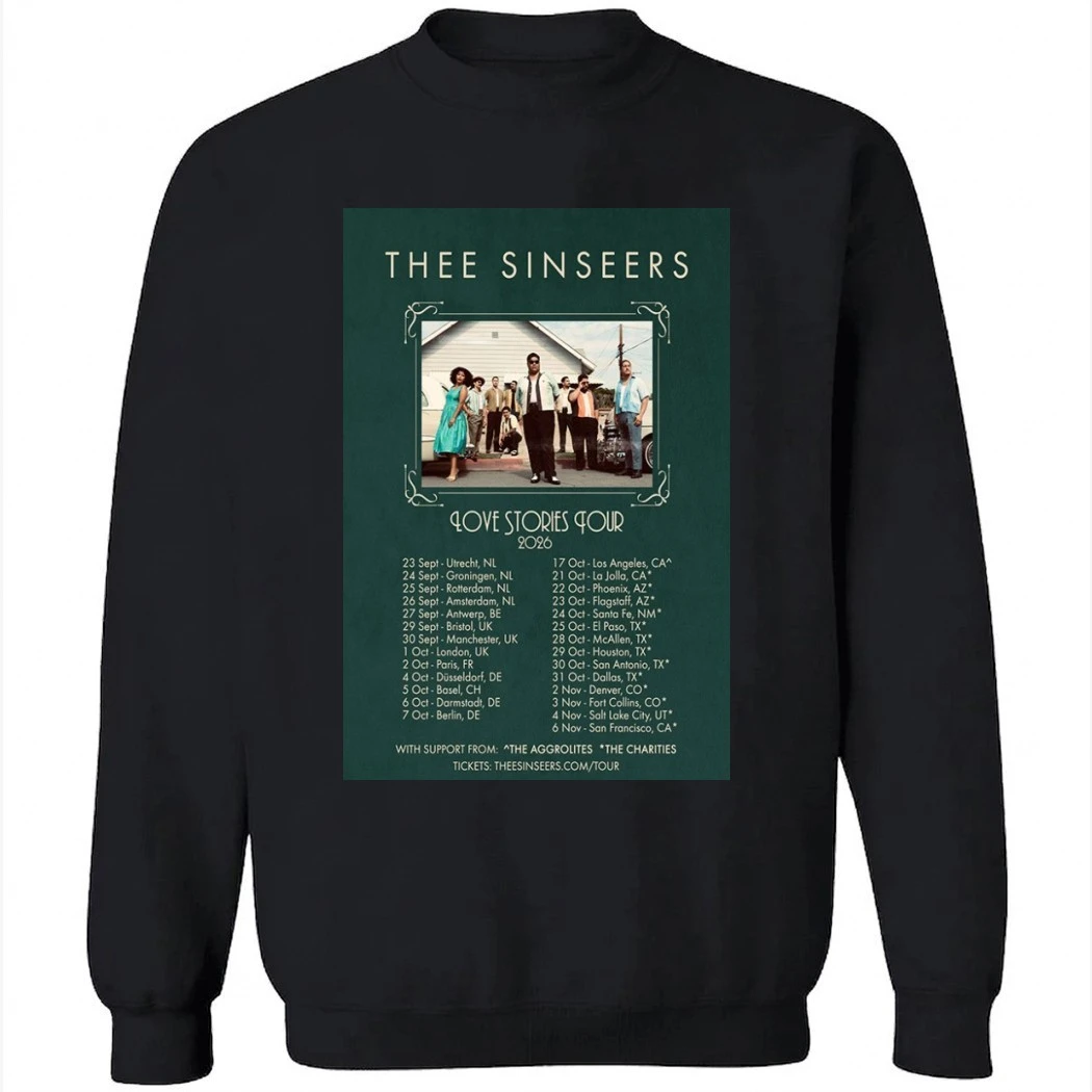 Thee Sinseers Fall Tour 2026 Poster Shirt Thee Sinseers Fall Tour 2026 Poster Shirt