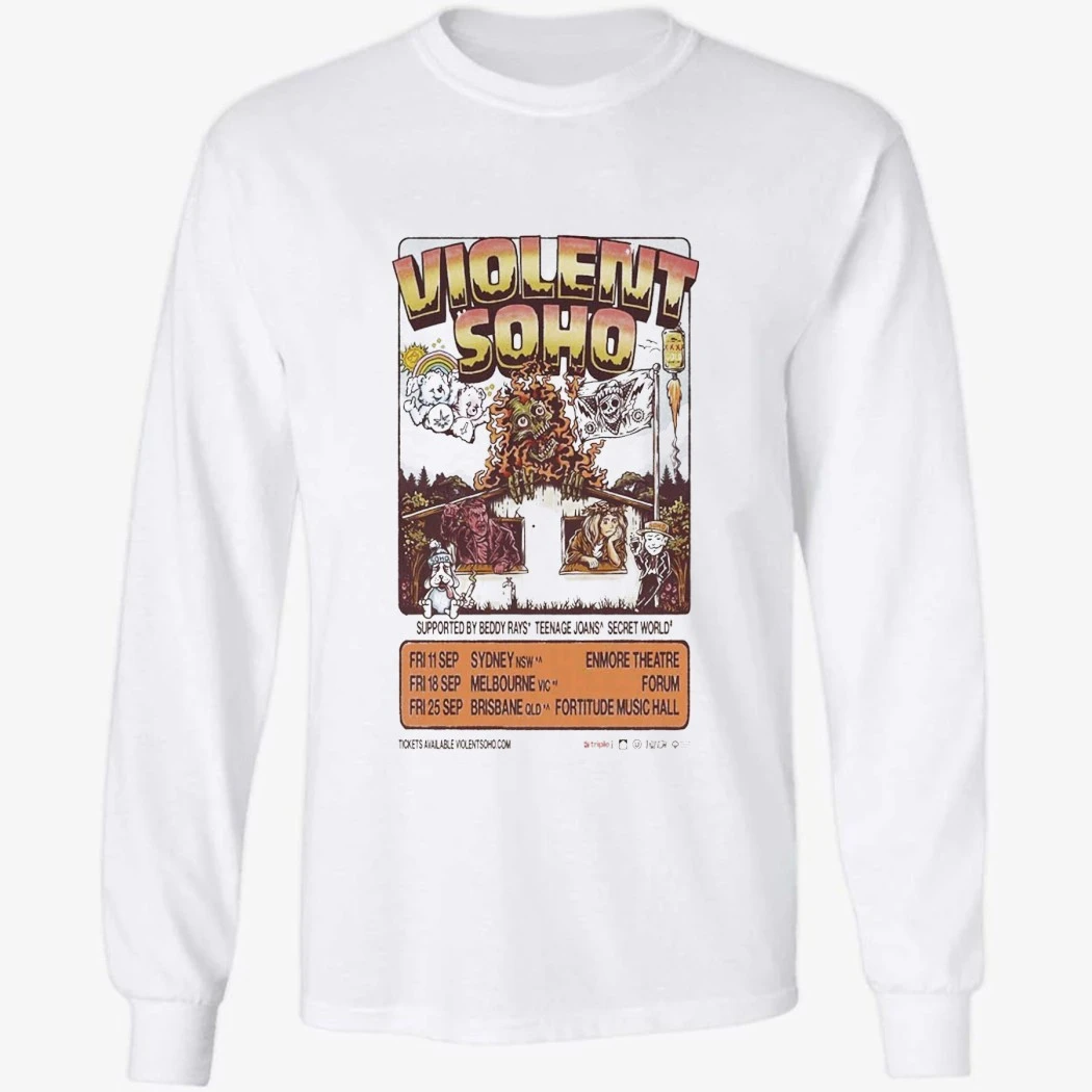 Violent Soho Tour Sep 2026 Shirt Violent Soho Tour Sep 2026 Shirt