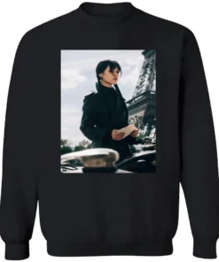 Wednesday Season 3 Jenna Ortega As Wednesday First Look At Paris France Poster Shirt 2 Wednesday Season 3 Jenna Ortega As Wednesday First Look At Paris France Poster Longsleve.webp