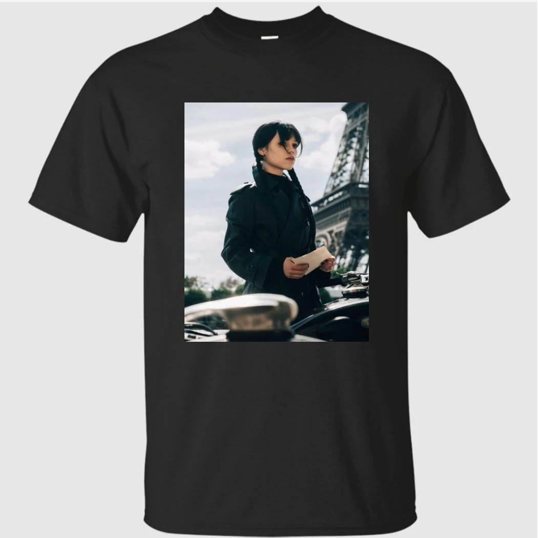 Wednesday Season 3 Jenna Ortega As Wednesday First Look At Paris France Poster Shirt Wednesday Season 3 Jenna Ortega As Wednesday First Look At Paris France Poster Shirt