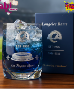 Los Angeles Rams 90th Anniversary Whiskey Glass