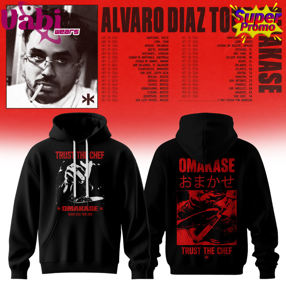 Álvaro Díaz Omakase 2026 Tour Hoodie Álvaro Díaz Omakase 2026 Tour Hoodie