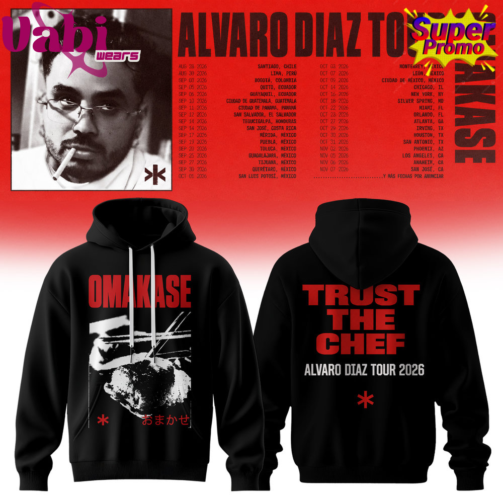 Álvaro Díaz Omakase 2026 Tour Hoodie Álvaro Díaz Omakase 2026 Tour Hoodie