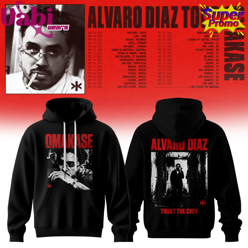 Álvaro Díaz Omakase 2026 Tour Hoodie Álvaro Díaz Omakase 2026 Tour Hoodie